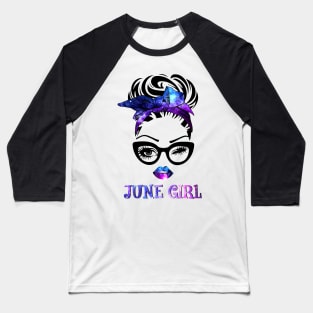 June Girl Galaxy Baseball T-Shirt
